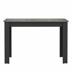 Czarny stół z blatem w dekorze betonu 110x70 cm Nice – TemaHome obraz