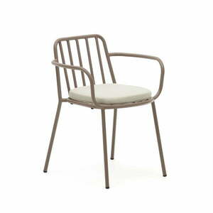 Fioletowe metalowe krzesło ogrodowe Bramant – Kave Home obraz