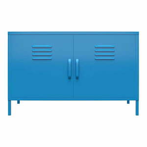 Niebieska metalowa szafka Novogratz Cache, 100x64 cm obraz