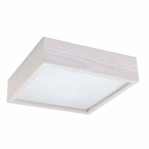 Biała lampa sufitowa ze szklanym kloszem 30.5x30.5 cm Busha – Nice Lamps obraz