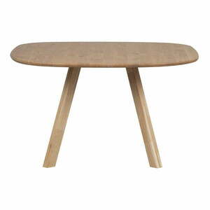 Stół z litego drewna dębowego 130x130 cm Tablo – WOOOD obraz