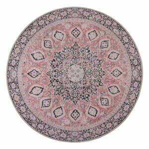 Różowy okrągły dywan odpowiedni do prania ø 180 cm Somerton – Flair Rugs obraz