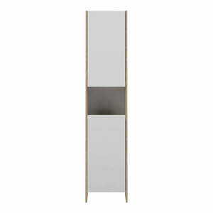 Biała wysoka szafka łazienkowa 38x180 cm Biarritz – TemaHome obraz