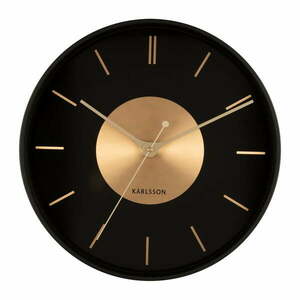 Zegar ścienny ø 35 cm Gold Disc – Karlsson obraz