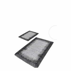 Czarno-szare dywaniki łazienkowe zestaw 2 szt. 60x100 cm – Mila Home obraz