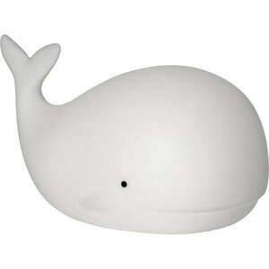 Biała lampka nocna LED dla dzieci Whale – Star Trading obraz