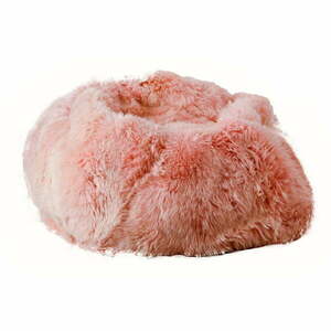 Różowy worek do siedzenia ze skóry owczej Native Natural, ⌀ 110 cm obraz
