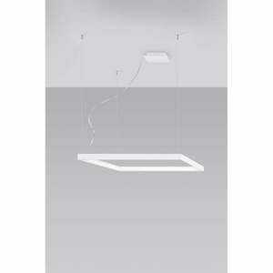 Biała lampa wisząca LED 80x80 cm Aura – Nice Lamps obraz
