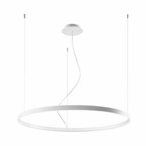 Biała lampa wisząca Nice Lamps Ganica, ø 100 cm obraz