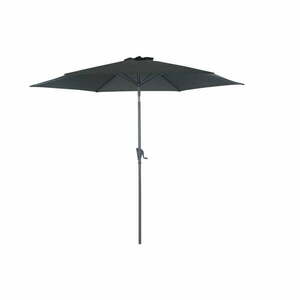 Czarny parasol ogrodowy ø 300 cm Roja – Rojaplast obraz