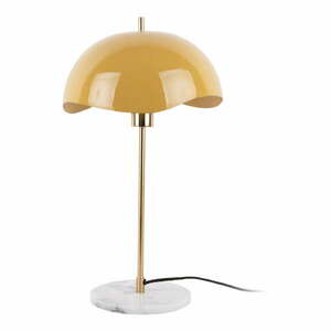 Lampa stołowa w kolorze ochry (wys. 56 cm) Waved Dome – Leitmotiv obraz