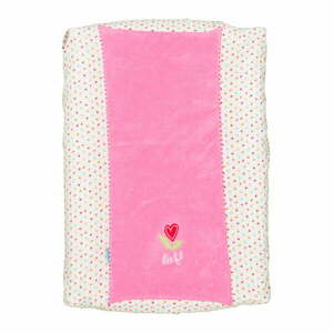 Różowy pokrowiec na materac z ręcznikiem Tiseco Home Studio, 55x75 cm obraz