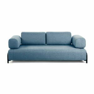 Niebieska sofa z podłokietnikami Kave Home Compo obraz