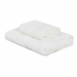 Kremowe bawełniane ręczniki zestaw 2 szt. Dora – Foutastic obraz