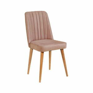 Jasnoróżowe aksamitne krzesło Stormi Sandalye – Kalune Design obraz