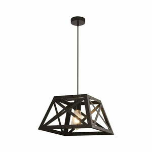Czarna metalowa lampa wisząca 32x32 cm Origami – Candellux Lighting obraz