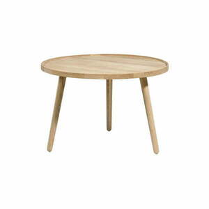 Okrągły stolik z litego drewna dębowego ø 70, 5 cm Ebern – Villa Collection obraz