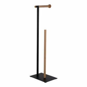 Metalowy stojak na papier toaletowy Bamboo Accent Deluxe – PT LIVING obraz