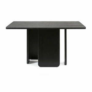 Czarny stół do jadalni Teulat Arq, 137x137 cm obraz