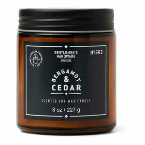 Zapachowa sojowa świeca czas palenia 48 h Bergamot & Cedar – Gentlemen's Hardware obraz