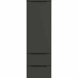 Antracytowa wysoka wisząca szafka łazienkowa 36x111 cm Crandon – Germania obraz