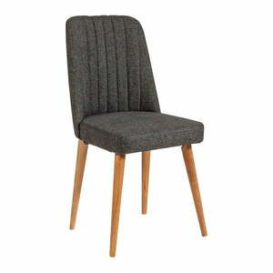 Antracytowe aksamitne krzesło Stormi Sandalye – Kalune Design obraz