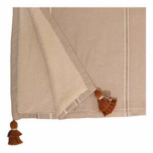 Brązowo-beżowy bawełniany ręcznik Foutastic Brunella, 70x130 cm obraz