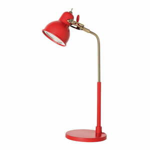 Czerwona lampa stołowa z LED SULION Bang obraz