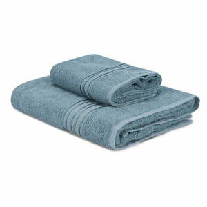 Niebieskie bawełniane ręczniki zestaw 2 szt. Dora – Foutastic obraz