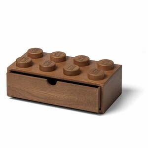 Dziecięcy pojemnik z drewna dębowego bejcowanego na ciemno LEGO® Wood obraz