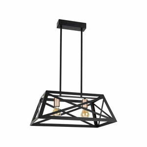Czarna metalowa lampa wisząca 32x51 cm Origami – Candellux Lighting obraz