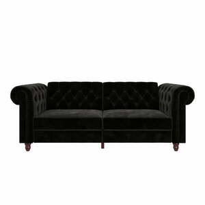 Czarna sofa rozkładana 227 cm Felix – Støraa obraz