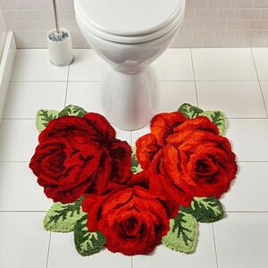 Dywanik łazienkowy Róże obraz