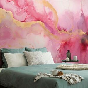 Samoprzylepna tapeta imitacja różowego marmuru obraz