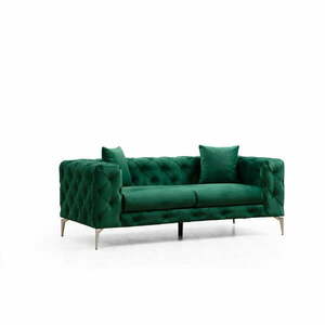 Ciemnozielona aksamitna sofa 197 cm Como – Artie obraz