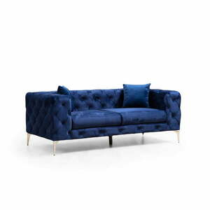 Ciemnoniebieska aksamitna sofa 197 cm Como – Artie obraz
