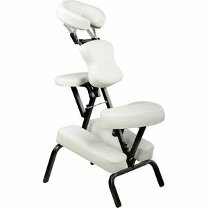 Profesjonalny fotel do masażu MOVIT - biały obraz