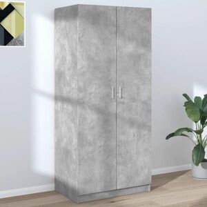 vidaXL Szafa, kolor betonowy szary, 80x52x180 cm obraz