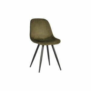 Aksamitne krzesła w kolorze khaki zestaw 2 szt. Capri – LABEL51 obraz