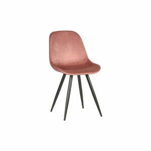 Jasnoróżowe aksamitne krzesła zestaw 2 szt. Capri – LABEL51 obraz