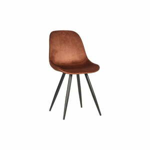Ceglaste aksamitne krzesła zestaw 2 szt. Capri – LABEL51 obraz