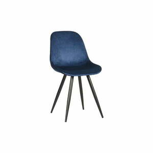 Ciemnoniebieskie aksamitne krzesła zestaw 2 szt.Capri – LABEL51 obraz