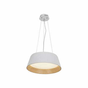 Biało-naturalna lampa wisząca LED z metalowym kloszem ø 45 cm Umbria – Candellux Lighting obraz