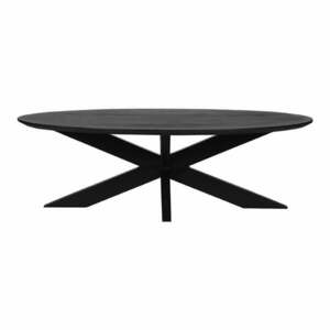 Czarny stolik z litego drewna mango 70x130 cm Zip – LABEL51 obraz