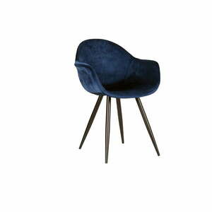 Ciemnoniebieskie aksamitne krzesła zestaw 2 szt. Forli – LABEL51 obraz