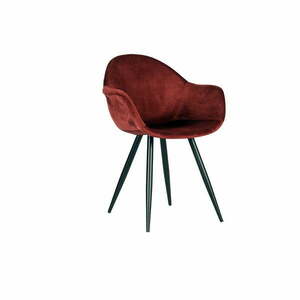 Czerwone aksamitne krzesła zestaw 2 szt. Forli – LABEL51 obraz