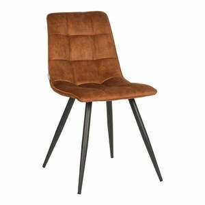 Ceglaste aksamitne krzesła zestaw 2 szt. Jelt – LABEL51 obraz