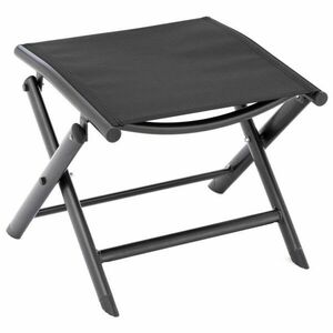 Składane krzesło aluminiowe, czarne obraz