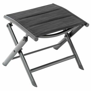 Składane aluminiowe krzesło - czarna, ciemnoszara rama obraz