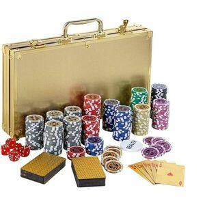 GamesPlanet Poker Set Gold Edition, 300 żetonów 1 - 1000 obraz